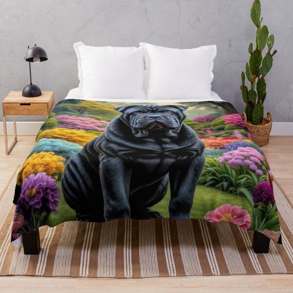 Item preview, Louis Shar Pei Dog Portrait Painting designed and sold by Heart and Soul Studio.