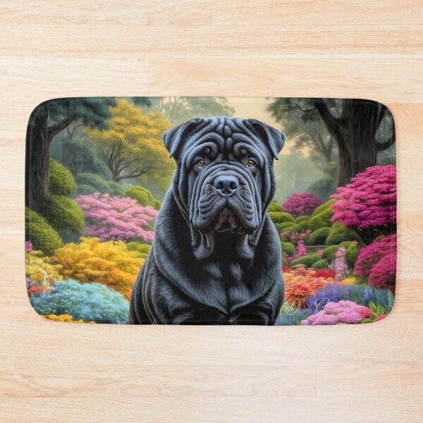 Item preview, Louis Shar Pei Dog Portrait Painting designed and sold by Heart and Soul Studio.