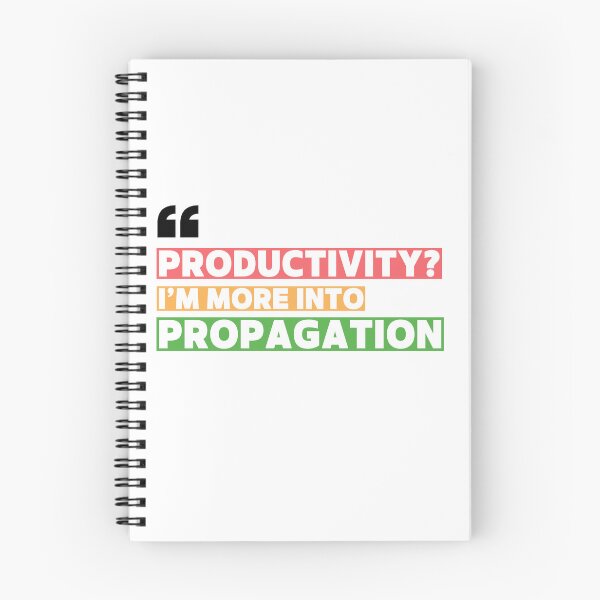 Item preview, Productivity? I’m More Into Propagation | Funny Plant Quote with Modern Colorful Typography designed and sold by MySciPic.