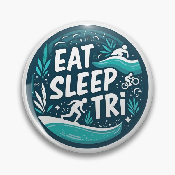 Item preview, Eat. Sleep. TRI. – Triathlon Lifestyle Sticker designed and sold by Triathlongram.