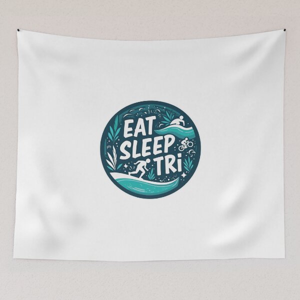 Item preview, Eat. Sleep. TRI. – Triathlon Lifestyle Sticker designed and sold by Triathlongram.