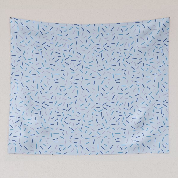 Item preview, blue sprinkles pattern doughnut aesthetic designed and sold by winterpumpkin.