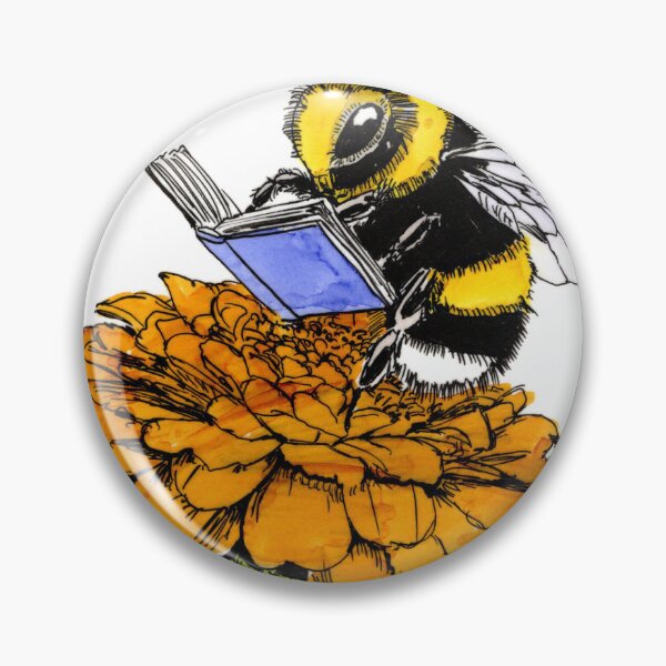 Item preview, Bee On Marigold designed and sold by Scribbles & Doodles by Jinx.