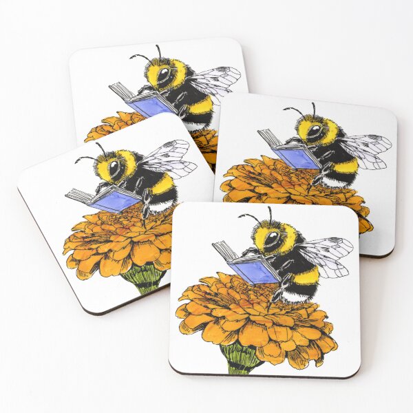 Item preview, Bee On Marigold designed and sold by Scribbles & Doodles by Jinx.