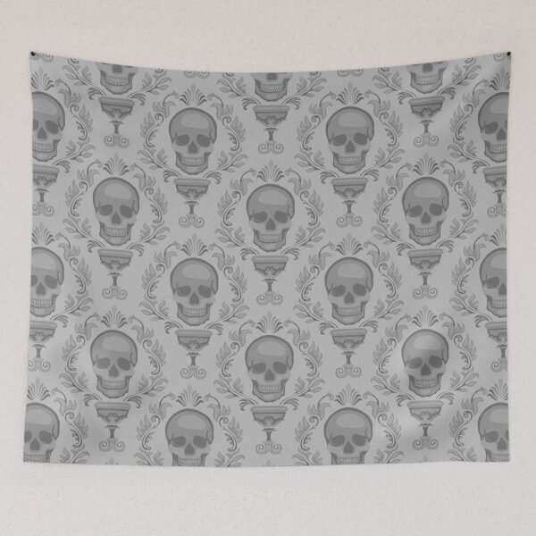 Item preview, Fancy Skulls in Shades of Gray designed and sold by Unhinged Heather.