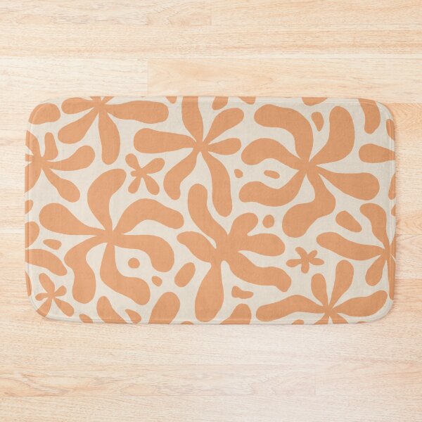 Item preview, Abstract Floral Pattern - Peach & Warm White designed and sold by Millefolia Design .