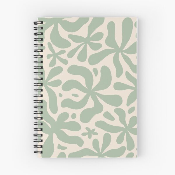 Item preview, Abstract Floral Pattern - Sage Green & Warm White designed and sold by Millefolia Design .