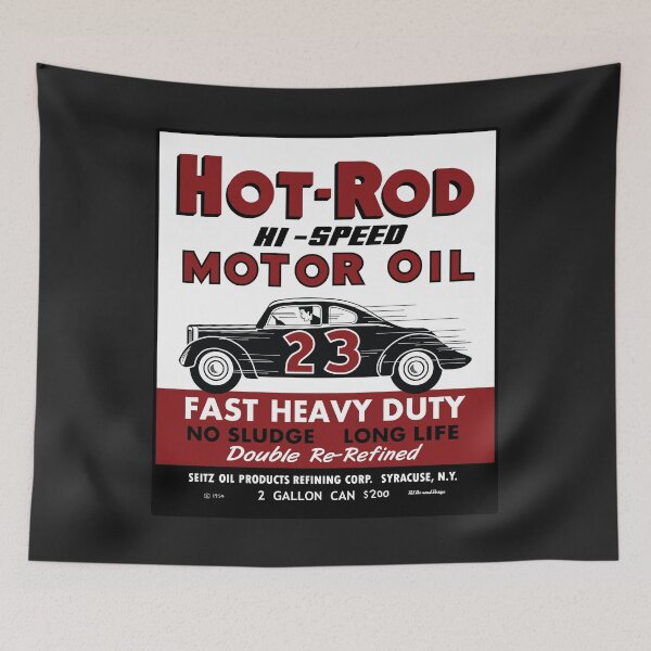 Item preview, Hot Rod Motor Oil vintage tin can designed and sold by htrdesigns.