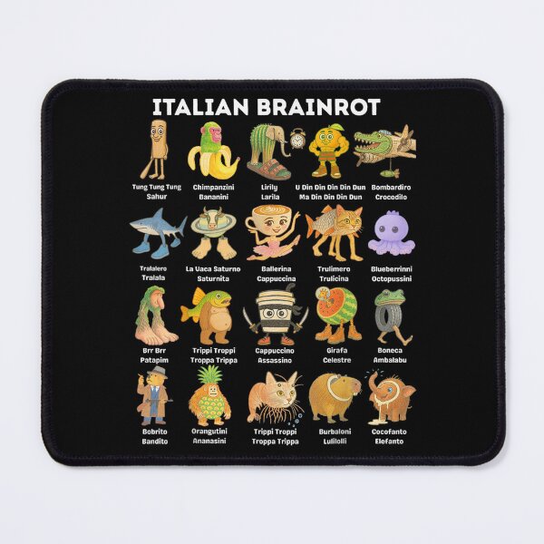 Item preview, Italian Brainrot Characters, Pastel Meme Cartoon Tee designed and sold by GenioFin.
