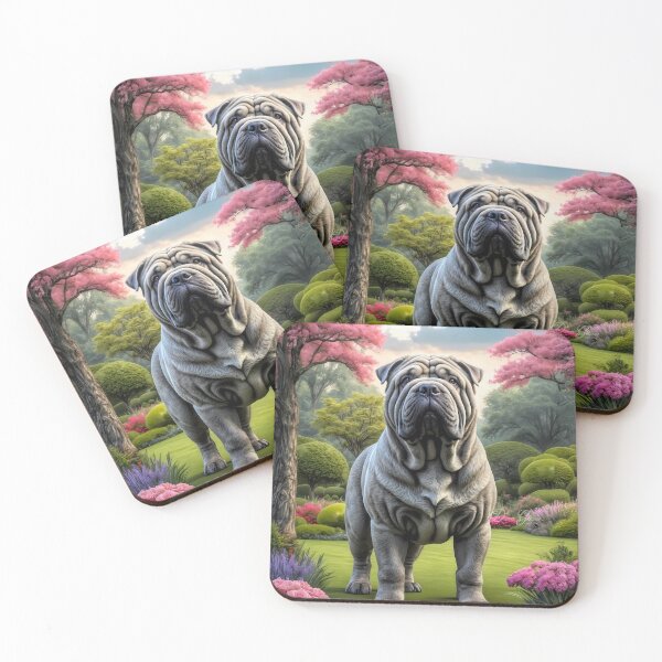 Item preview, Penelope Shar Pei Dog Portrait Painting designed and sold by Heart and Soul Studio.