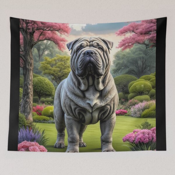 Item preview, Penelope Shar Pei Dog Portrait Painting designed and sold by Heart and Soul Studio.
