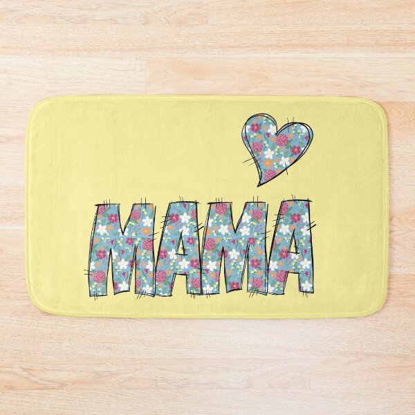 Item preview, Mama Patchwork Floral Stitch Pattern with Yellow Background  designed and sold by missmann.