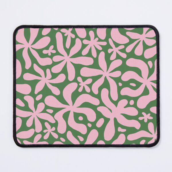Item preview, Abstract Floral Pattern - Forest Green and Soft Blush  designed and sold by Millefolia Design .