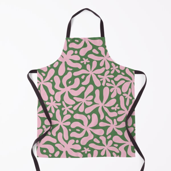 Item preview, Abstract Floral Pattern - Forest Green and Soft Blush  designed and sold by Millefolia Design .