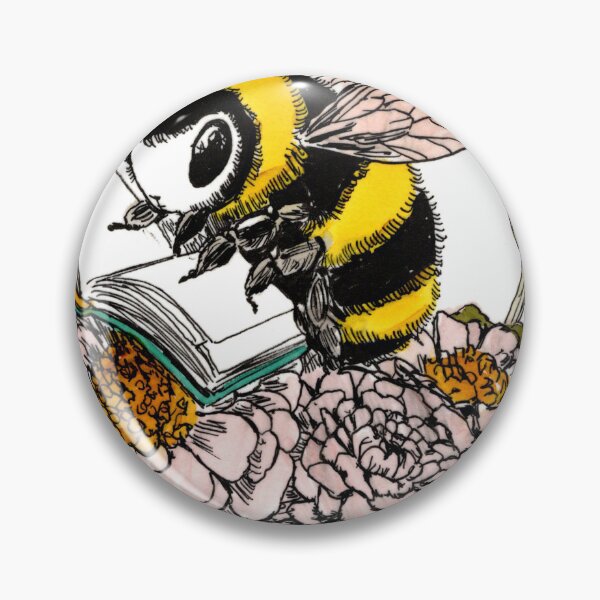 Item preview, Bee on White Flower designed and sold by Scribbles & Doodles by Jinx.