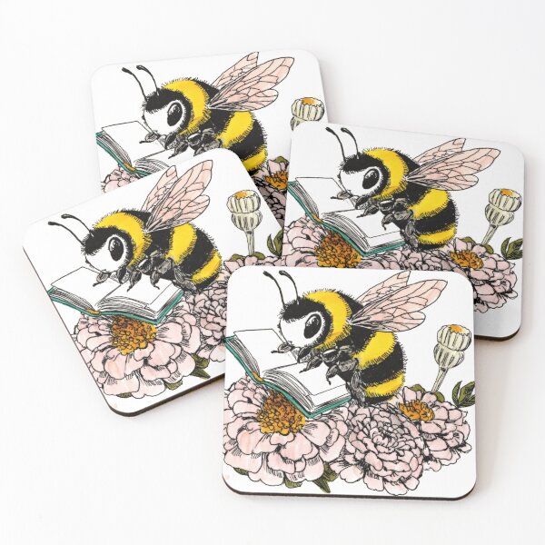 Item preview, Bee on White Flower designed and sold by Scribbles & Doodles by Jinx.