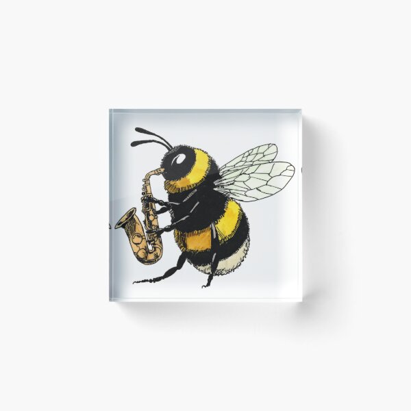 Item preview, Bee on the Sax designed and sold by Scribbles & Doodles by Jinx.
