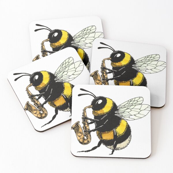 Item preview, Bee on the Sax designed and sold by Scribbles & Doodles by Jinx.