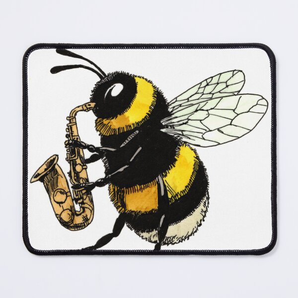 Item preview, Bee on the Sax designed and sold by Scribbles & Doodles by Jinx.