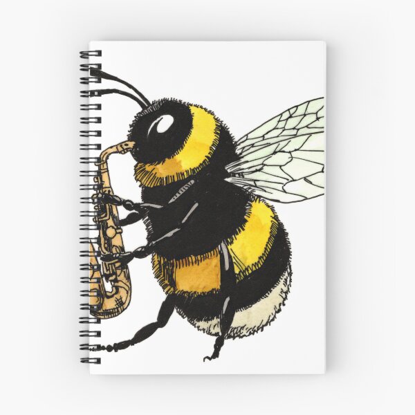 Item preview, Bee on the Sax designed and sold by Scribbles & Doodles by Jinx.