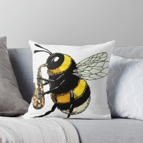 Item preview, Bee on the Sax designed and sold by Scribbles & Doodles by Jinx.