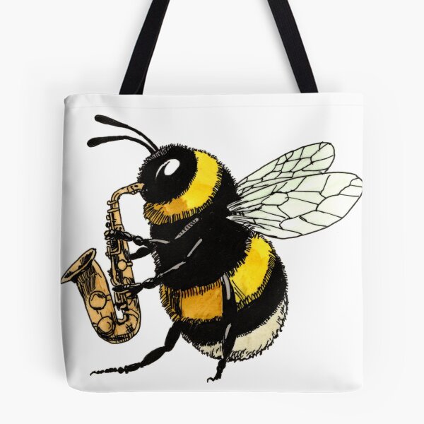 Item preview, Bee on the Sax designed and sold by Scribbles & Doodles by Jinx.