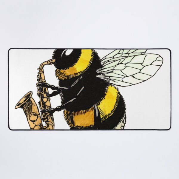 Item preview, Bee on the Sax designed and sold by Scribbles & Doodles by Jinx.