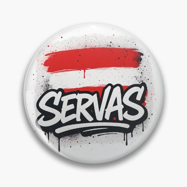 Item preview, Servas Austria – Graffiti Style Flag designed and sold by nopewear..