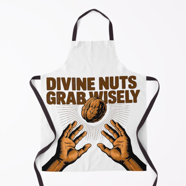 Item preview, Divine Nuts Funny Sacred Humor Bold Retro Design designed and sold by Amanda's Factory.