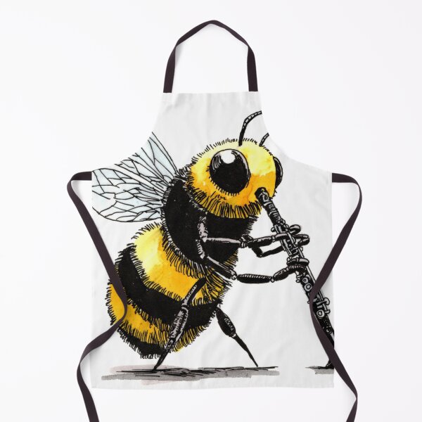Item preview, Bee on the Clarinet designed and sold by Scribbles & Doodles by Jinx.