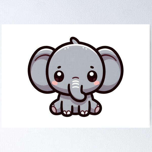 Item preview, Cute Elephant designed and sold by ArtistEmbrace.