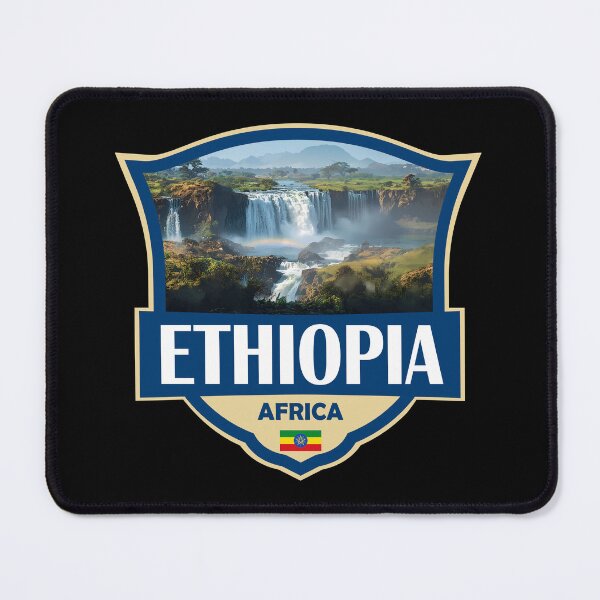 Item preview, Ethiopia Illustration Retro Badge designed and sold by KrisSidDesigns.