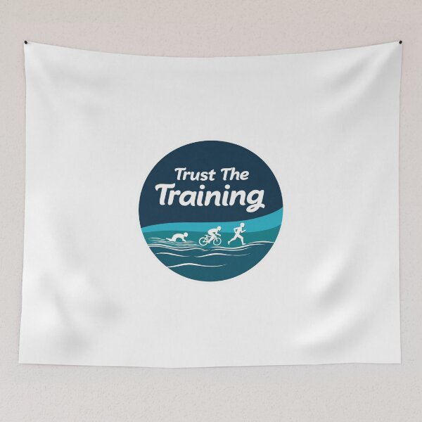 Item preview, Trust the Training – Triathlon Mindset Sticker designed and sold by Triathlongram.