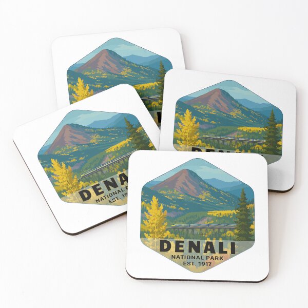 Item preview, Denali National Park Retro Mountain Wilderness Sticker designed and sold by Ismeal Von.