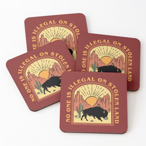 Item preview, No one es illegal on stolen land designed and sold by remerasnerdas.