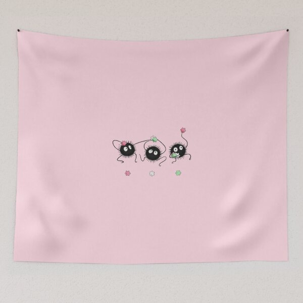 Item preview, soot sprites pink susuwatari chihiro ghibli designed and sold by aFewDesigns.