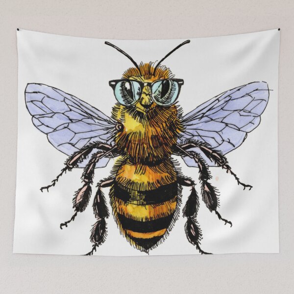 Item preview, Sunglasses Bee designed and sold by Scribbles & Doodles by Jinx.