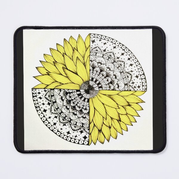 Item preview, beautiful handmade sunflower mandala design designed and sold by NivyasArtistry.