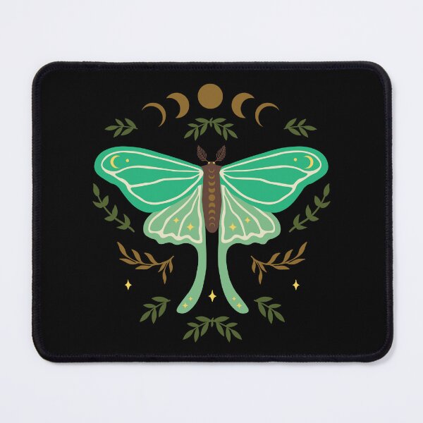 Item preview, Mystical Luna Moth Moon Phase Nature Folk Design designed and sold by Parkerzz.