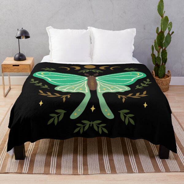 Item preview, Mystical Luna Moth Moon Phase Nature Folk Design designed and sold by Parkerzz.