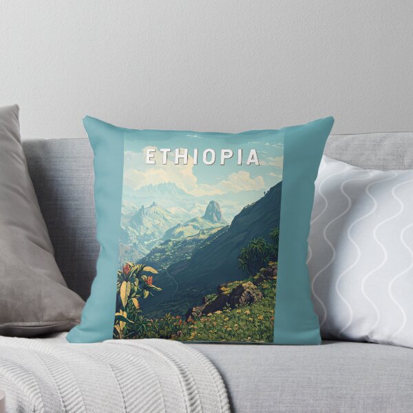 Item preview, Ethiopia Illustration Travel Art Vintage designed and sold by KrisSidDesigns.