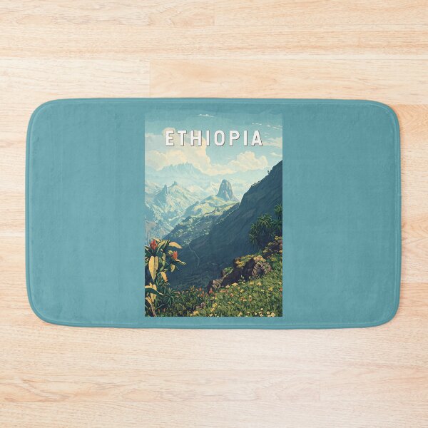 Item preview, Ethiopia Illustration Travel Art Vintage designed and sold by KrisSidDesigns.