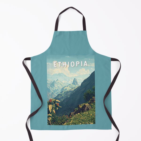 Item preview, Ethiopia Illustration Travel Art Vintage designed and sold by KrisSidDesigns.