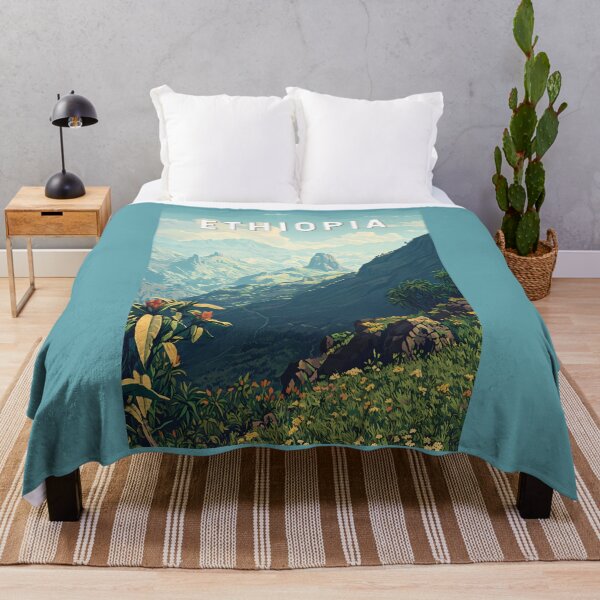 Item preview, Ethiopia Illustration Travel Art Vintage designed and sold by KrisSidDesigns.