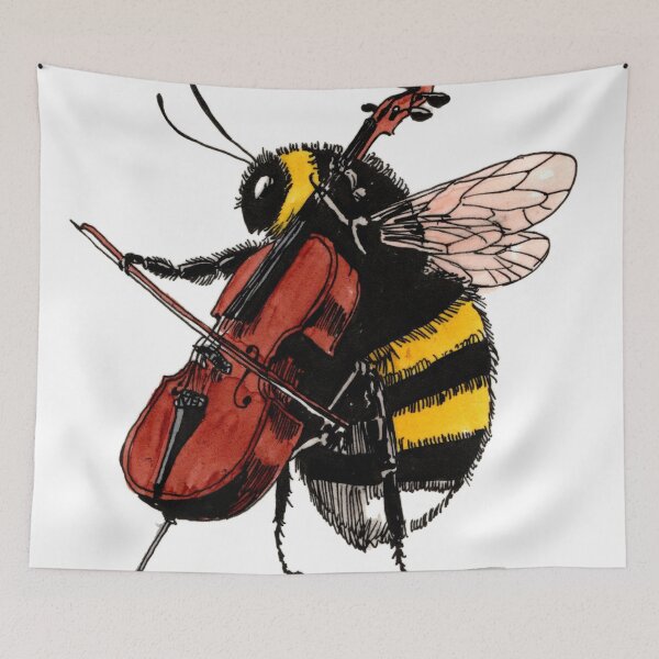 Item preview, Cello Bee Concert designed and sold by Scribbles & Doodles by Jinx.