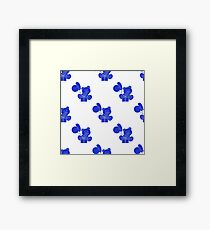 Seamless pattern with children's toys. Framed Print