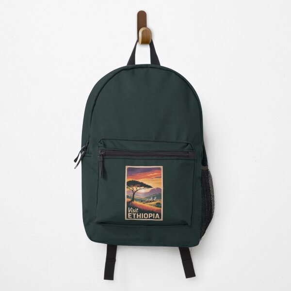 Item preview, Ethiopia Sunset Travel Art Vintage designed and sold by KrisSidDesigns.