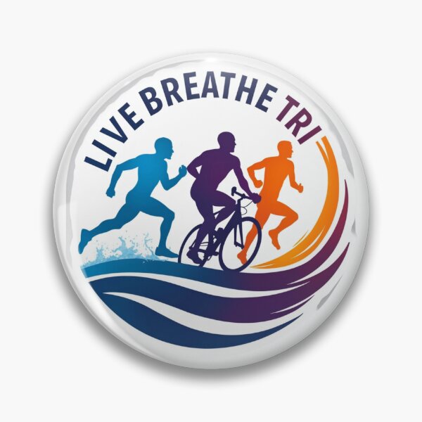 Item preview, Live. Breathe. TRI. – Triathlon Lifestyle Sticker designed and sold by Triathlongram.