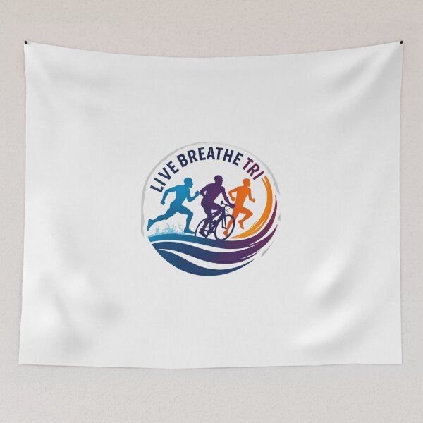 Item preview, Live. Breathe. TRI. – Triathlon Lifestyle Sticker designed and sold by Triathlongram.