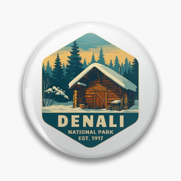 Item preview, Denali National Park Retro Mountain Wilderness Sticker designed and sold by Ismeal Von.